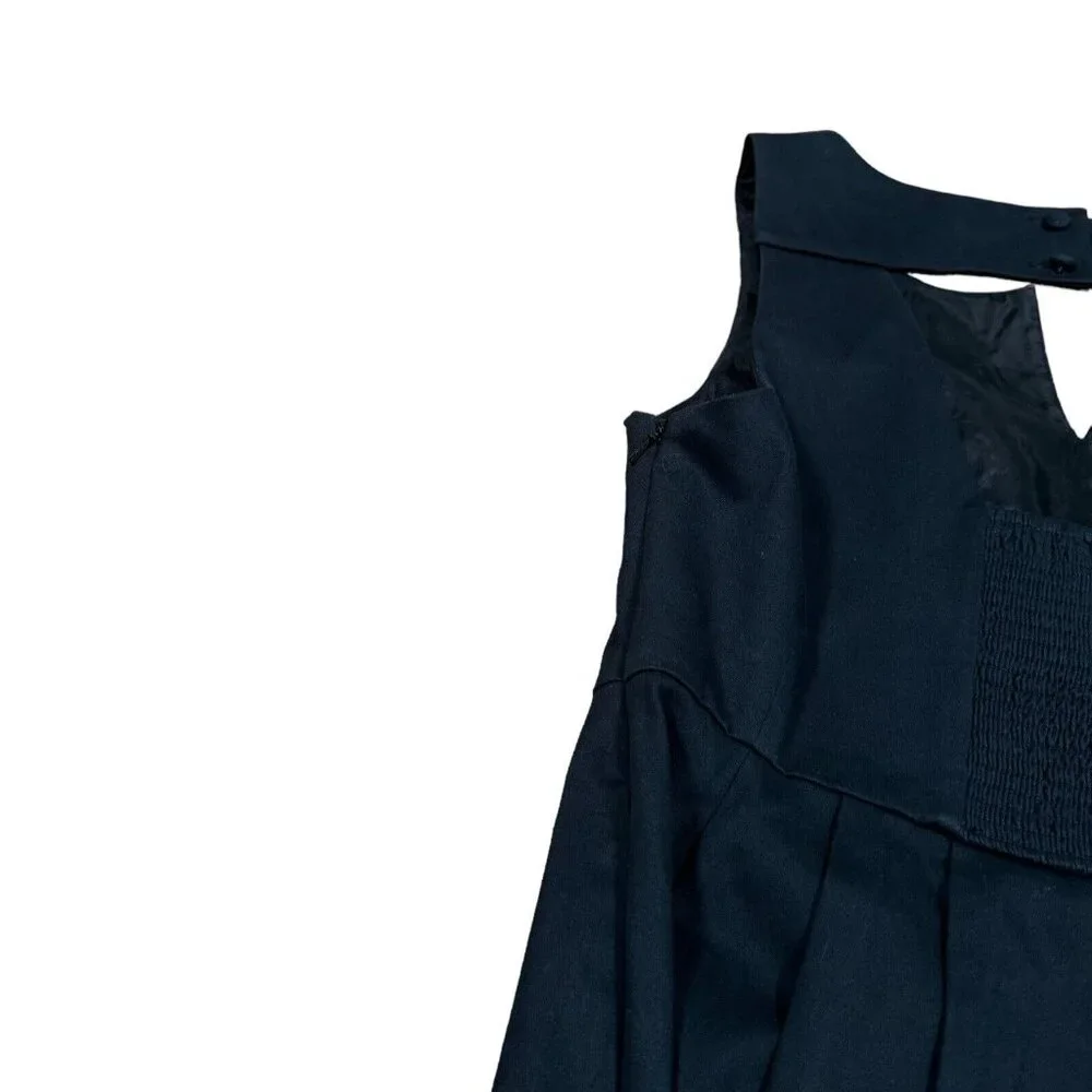 Moulinette Soeurs Anthropologie Size 6 P Black Floral Embroidery PERENNIAL Dress - Picture 10 of 15